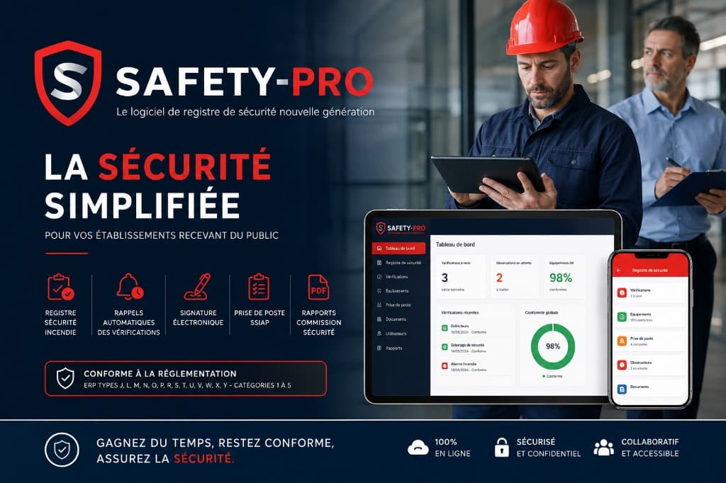 Safety Pro — La sécurité simplifiée pour vos établissements recevant du public